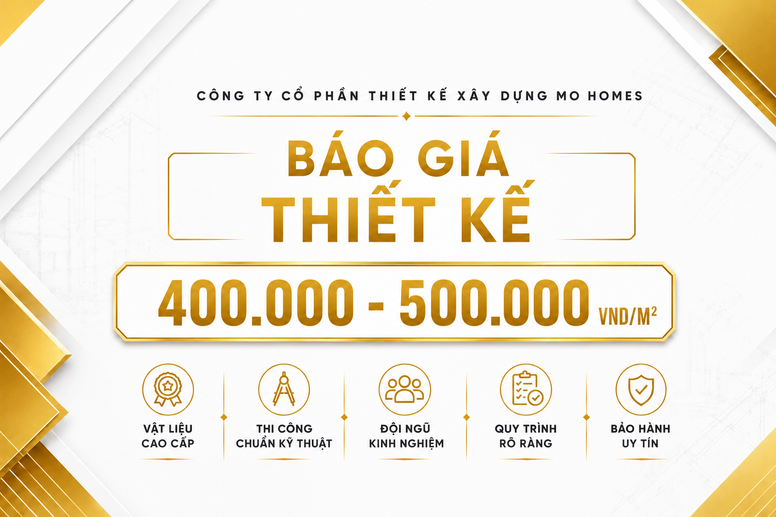 Bảng giá thiết kế 