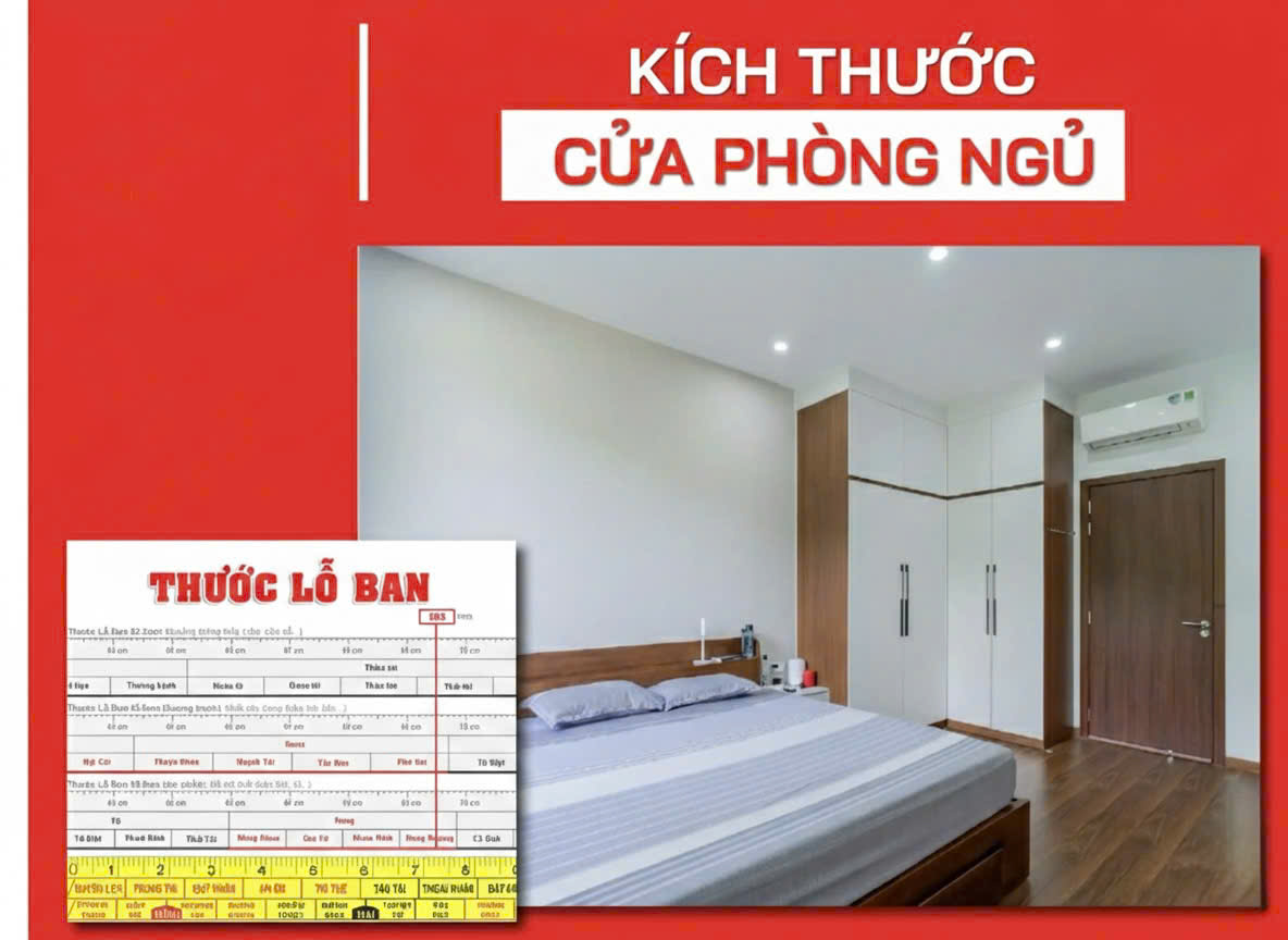 Kích thước cửa phòng ngủ