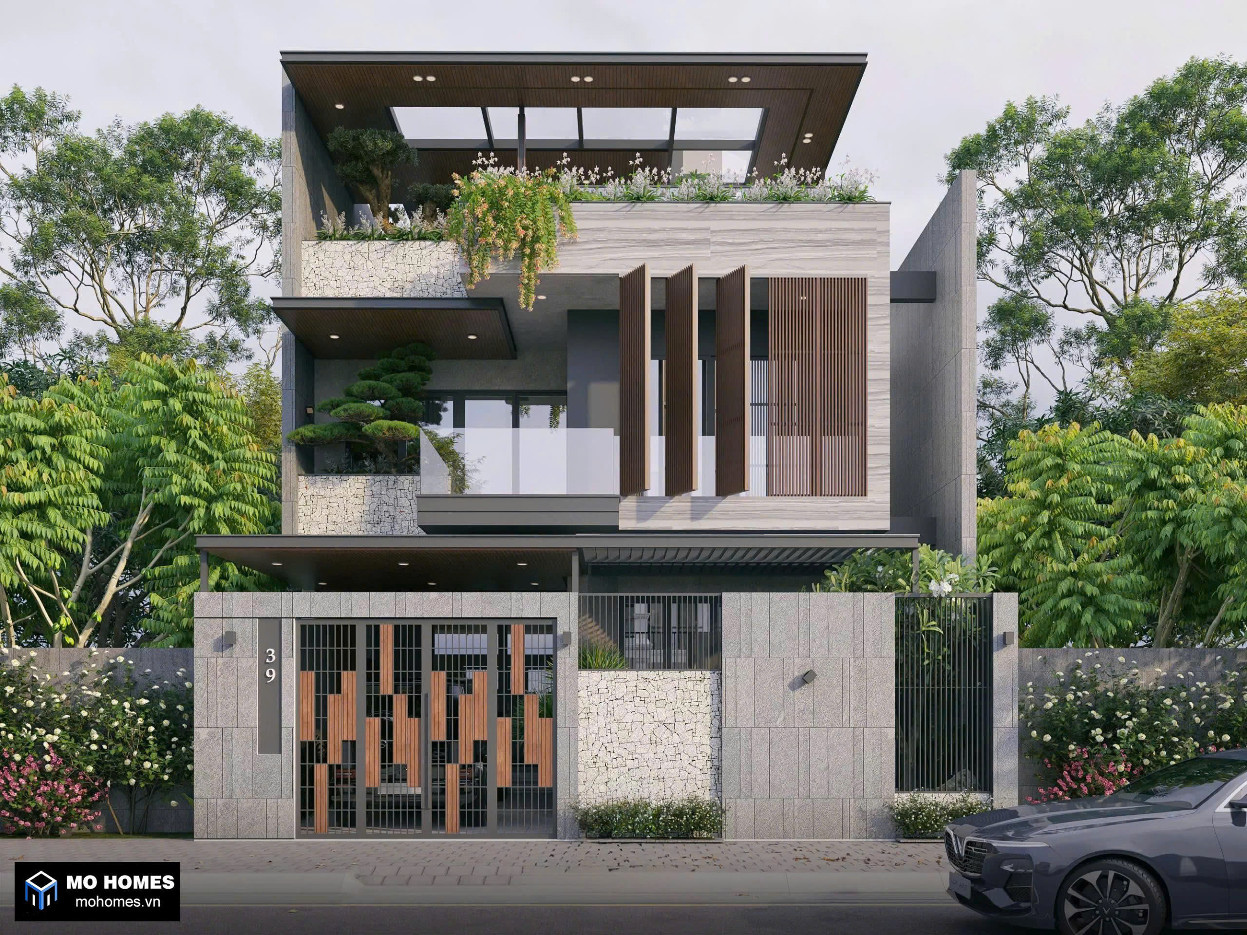 Mẫu biệt thự 12×25m