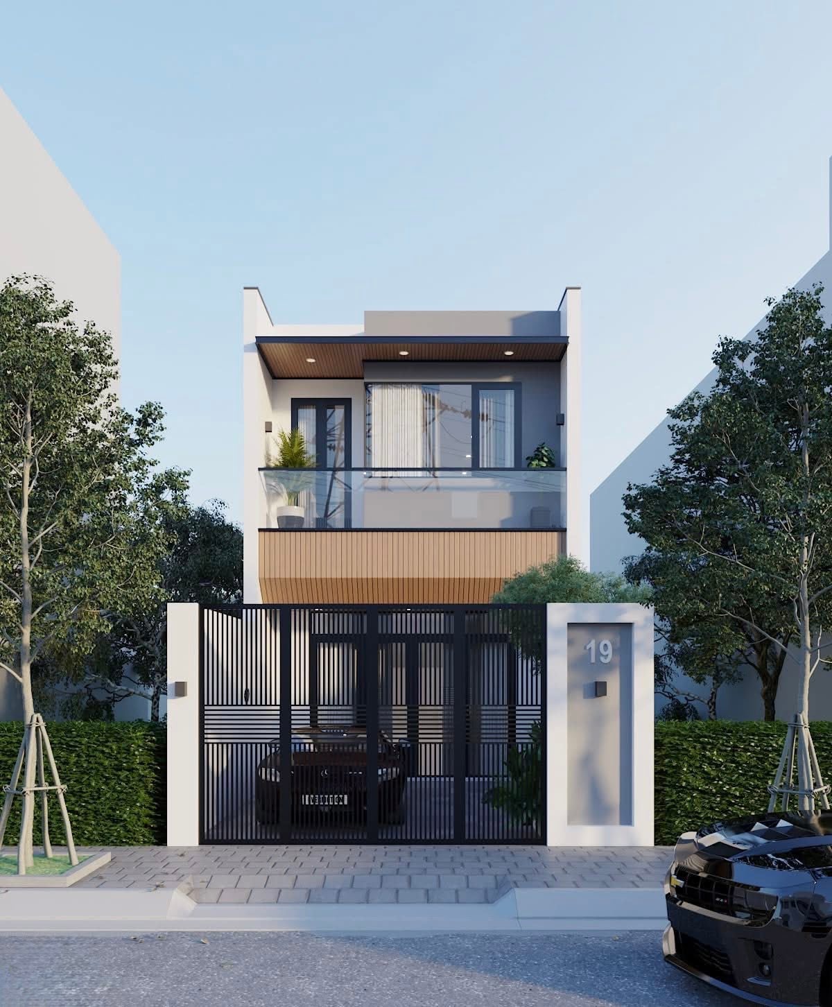 Mẫu nhà 2 tầng 90m2