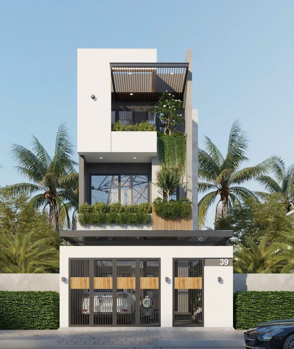 Mẫu nhà phố 4 tầng 5×20