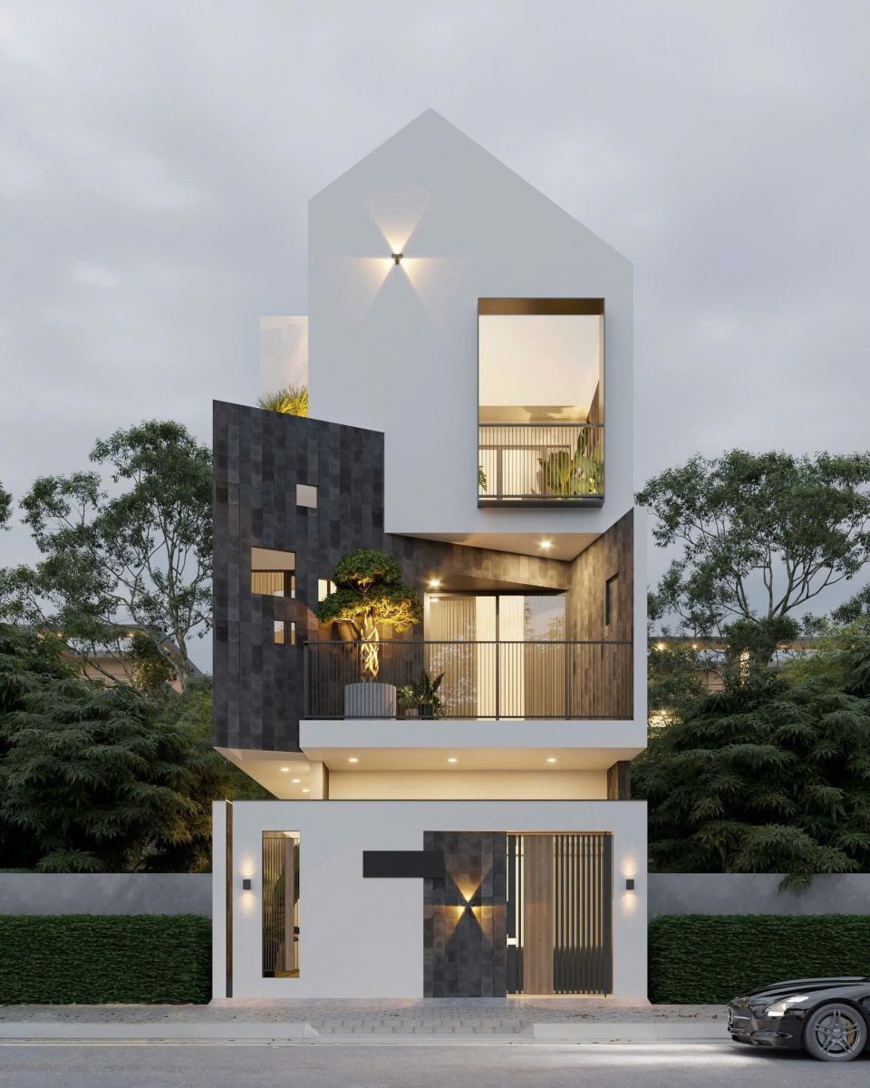 Nhà Lệch Tầng 4x20m