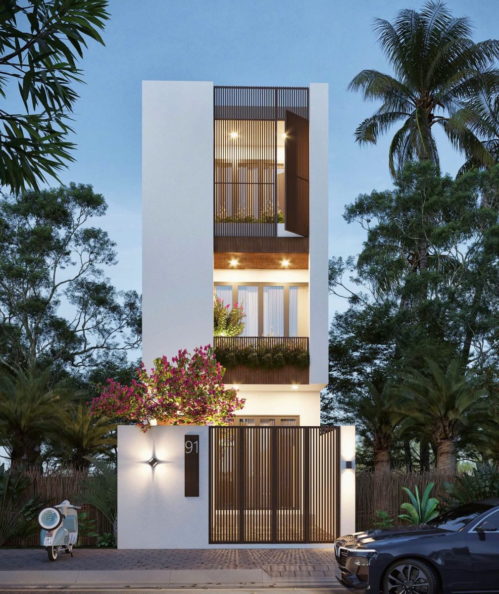 Nhà mái bằng 100m2