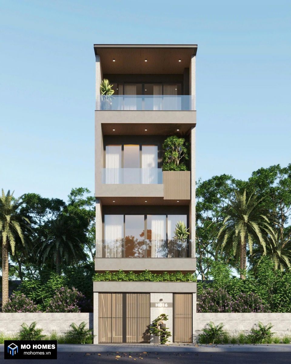 Nhà Phố 4 Tầng Hiện Đại 4x21m