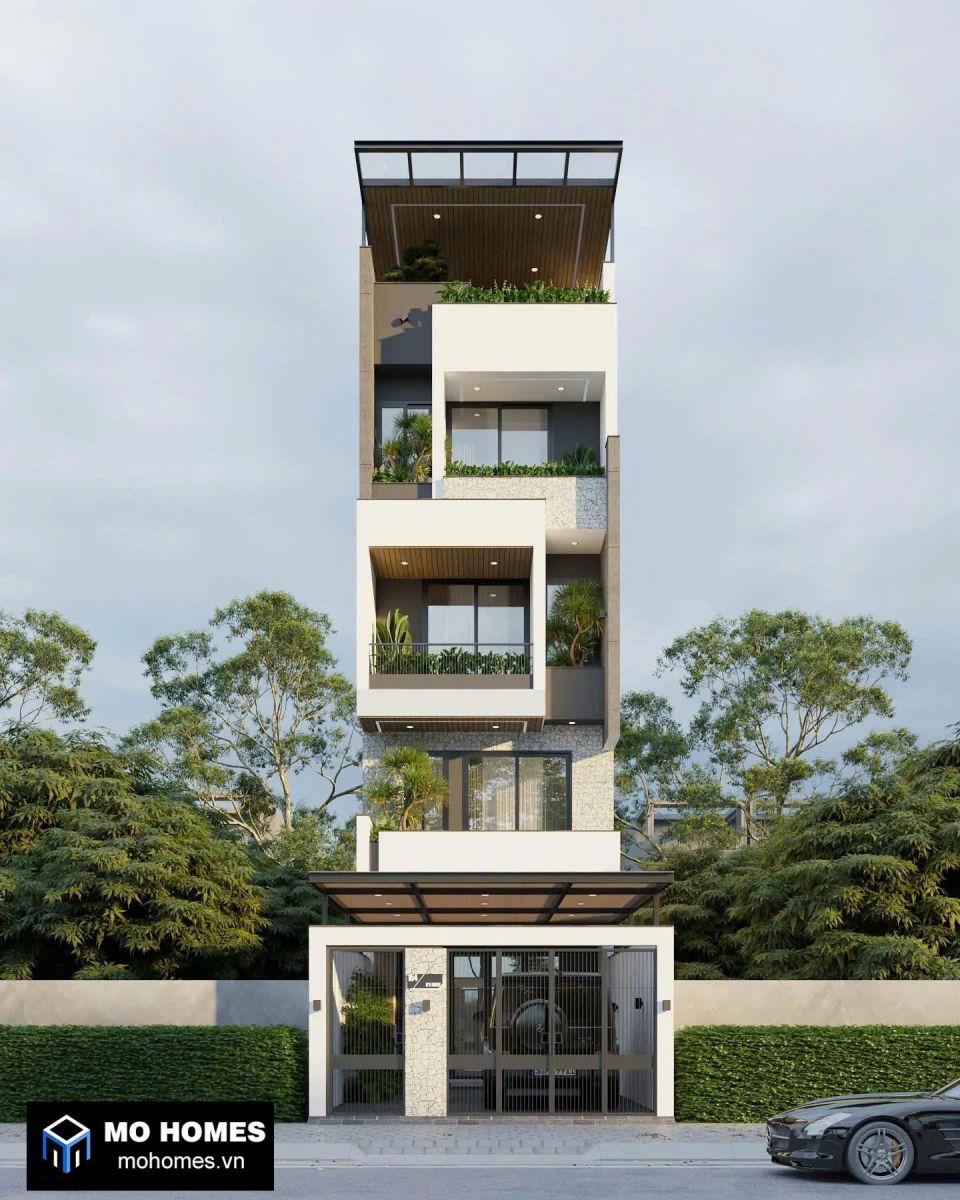 Nhà Phố 5 Tầng Hiện Đại
