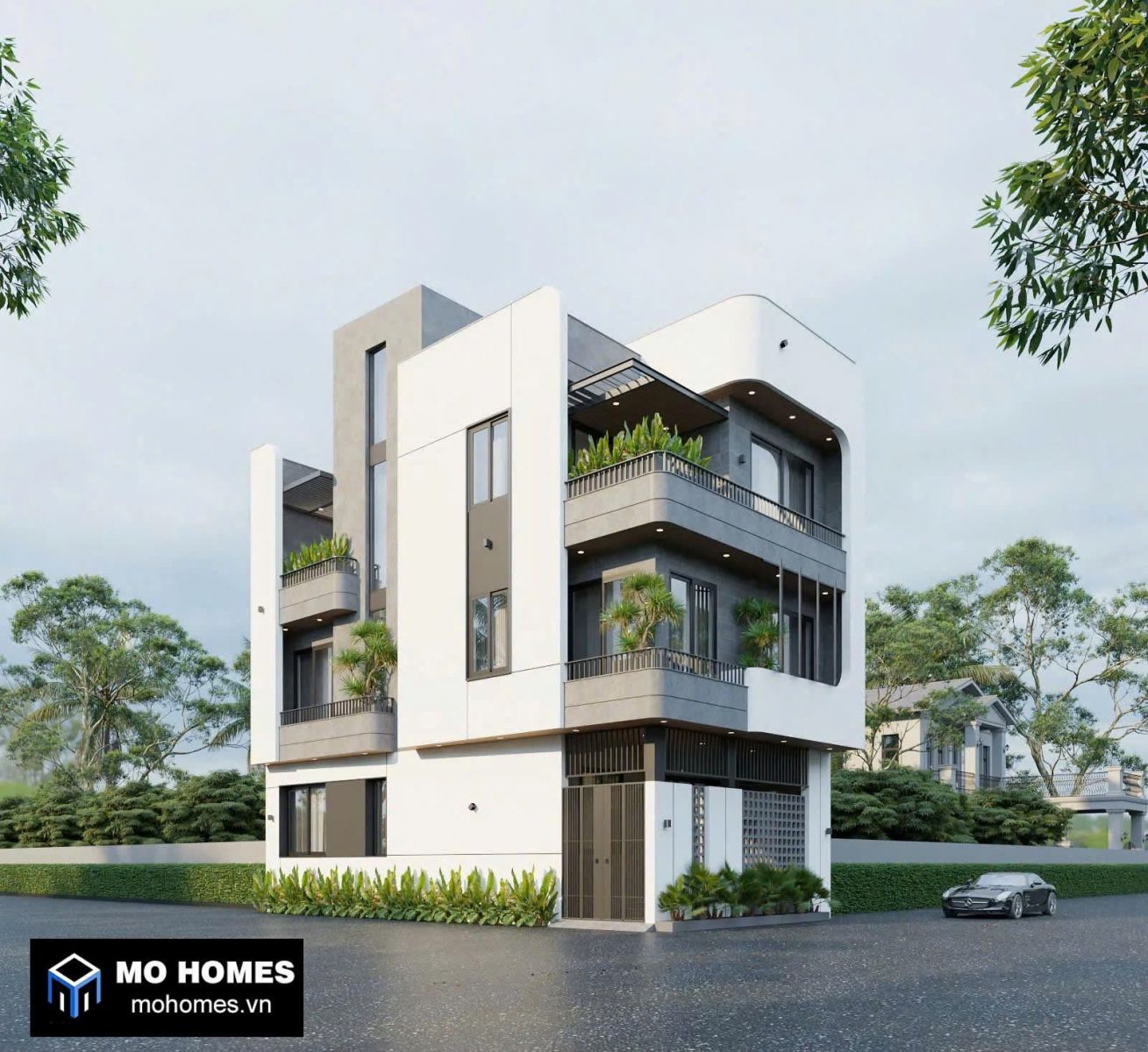 Nhà Phố 4 Tầng 2 Mặt Tiền