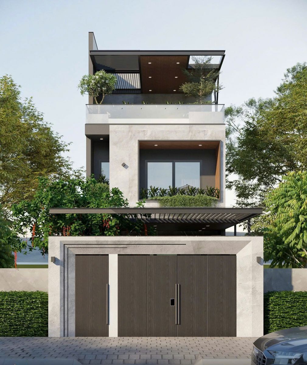 Thiết Kế Nhà Đẹp 3 Tầng Mặt Tiền 7m